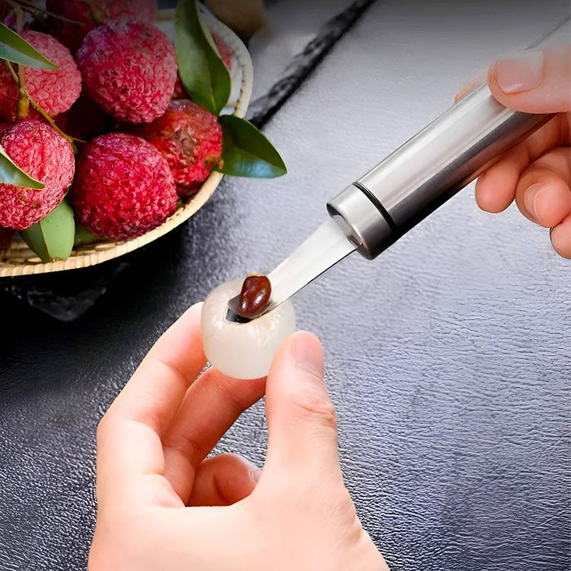 🍎🔪 Descorazonador Multifuncional de Acero Inoxidable – Rápido, Preciso y Duradero