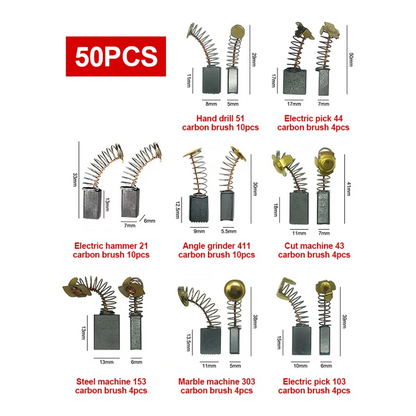 ⚙️🔧 Juego de Escobillas de Carbón para Herramientas Eléctricas – Compatibles y Duraderas | ¡Compra Más y Ahorra Más! 💥💰