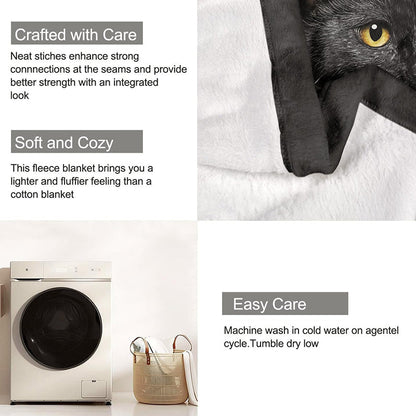 ⏳¡ÚLTIMO DÍA DE OFERTA! ¡50% DE DESCUENTO!⏰🐱Manta acogedora para todas las estaciones Black Cat