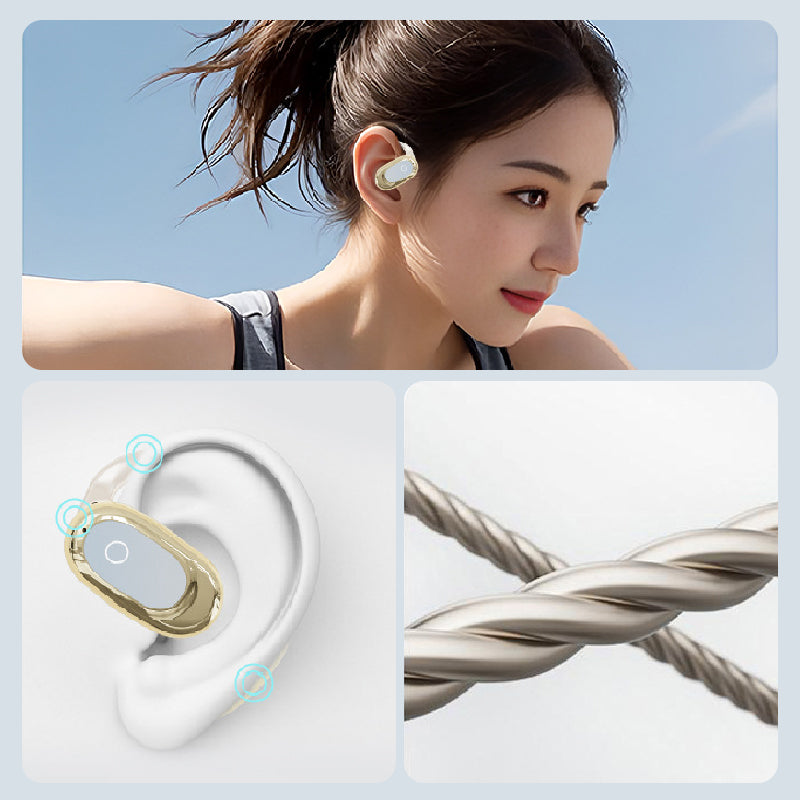 Auriculares Inalámbricos de Oreja Abierta con Pantalla LED