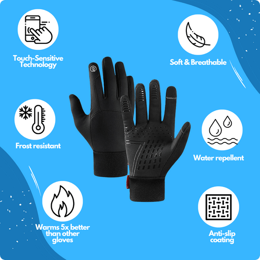 Guantes térmicos impermeables con pantalla táctil