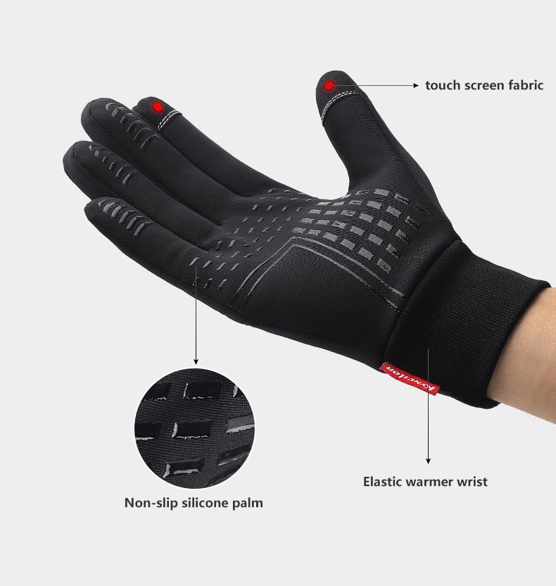 Guantes térmicos impermeables con pantalla táctil