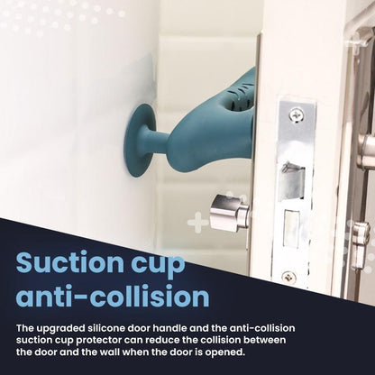 Funda protectora de silicona anticolisión para tirador de puerta