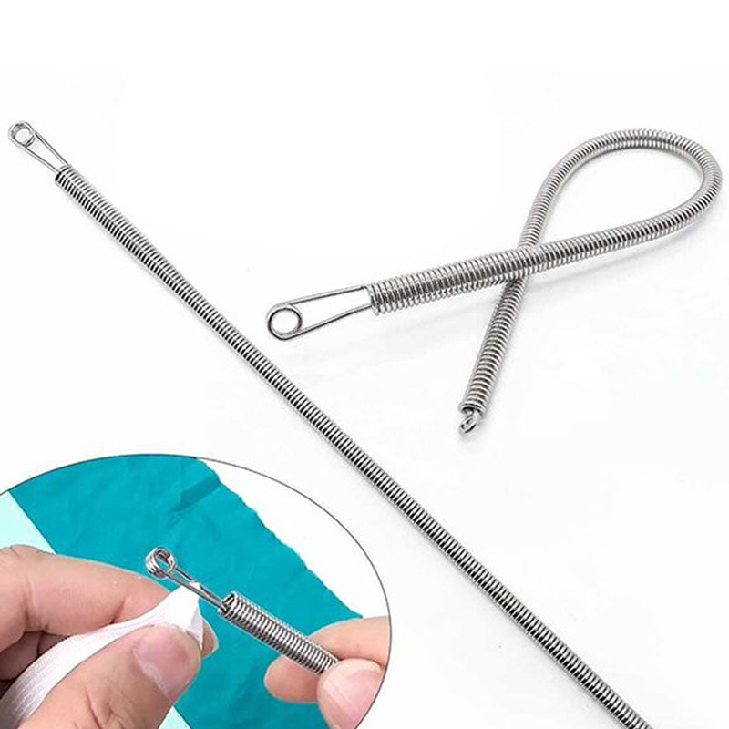 Herramienta pasacintas multiusos plegable con resorte