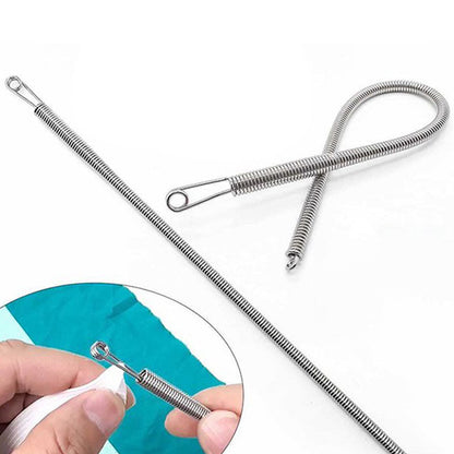 Herramienta pasacintas multiusos plegable con resorte