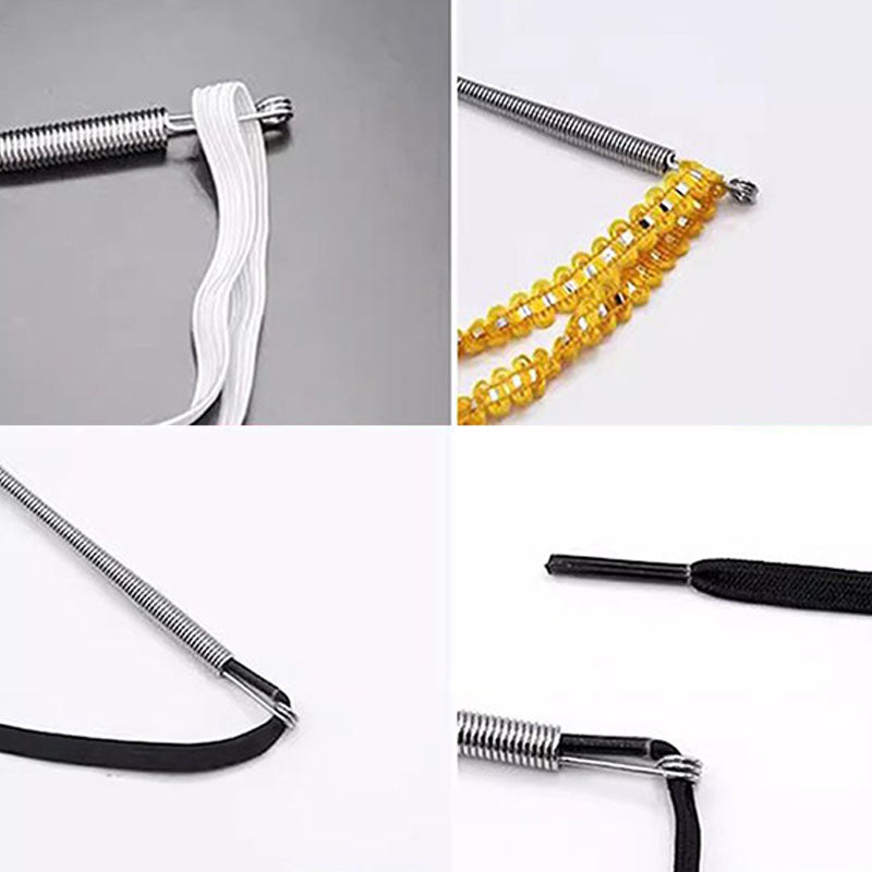Herramienta pasacintas multiusos plegable con resorte