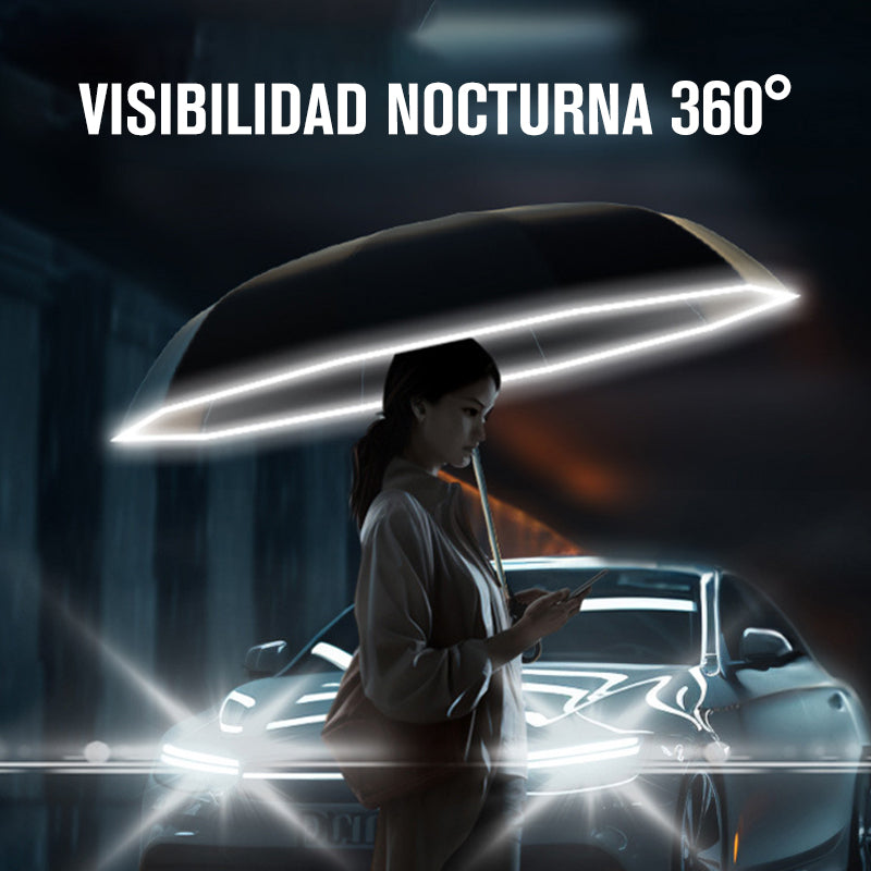 Paraguas con hebilla de anillo y tira reflectante🔥COMPRA 2 Y ENVÍO GRATIS