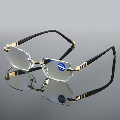 Lentes de lectura sin montura con filtro de luz azul para presbicia