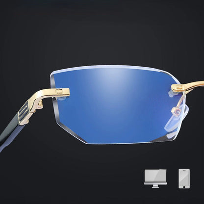 Lentes de lectura sin montura con filtro de luz azul para presbicia
