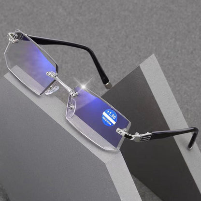 Lentes de lectura sin montura con filtro de luz azul para presbicia