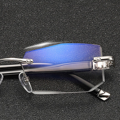 Lentes de lectura sin montura con filtro de luz azul para presbicia