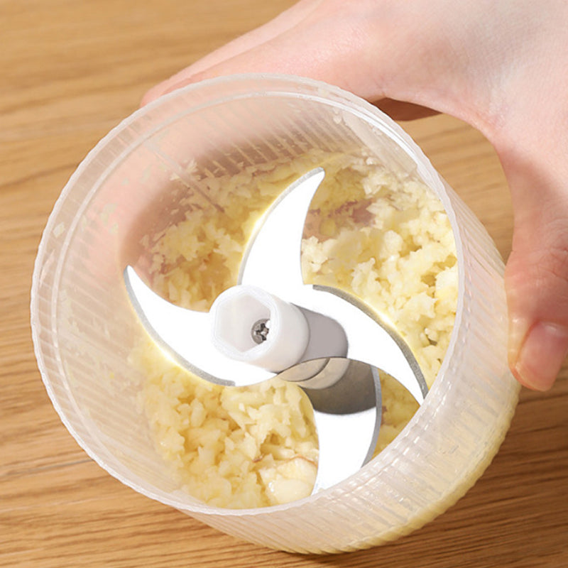 🧄 Picadora Eléctrica de Ajo Recargable – Multifuncional, Antisalpicaduras y Perfecta para la Cocina y Bebés ✨🍽️