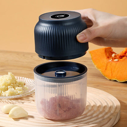🧄 Picadora Eléctrica de Ajo Recargable – Multifuncional, Antisalpicaduras y Perfecta para la Cocina y Bebés ✨🍽️