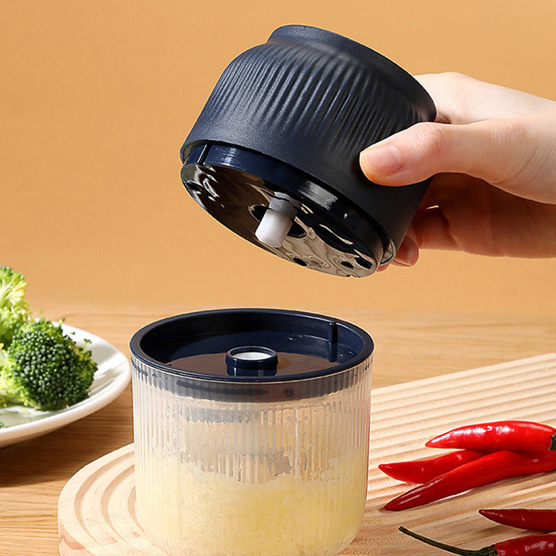 🧄 Picadora Eléctrica de Ajo Recargable – Multifuncional, Antisalpicaduras y Perfecta para la Cocina y Bebés ✨🍽️
