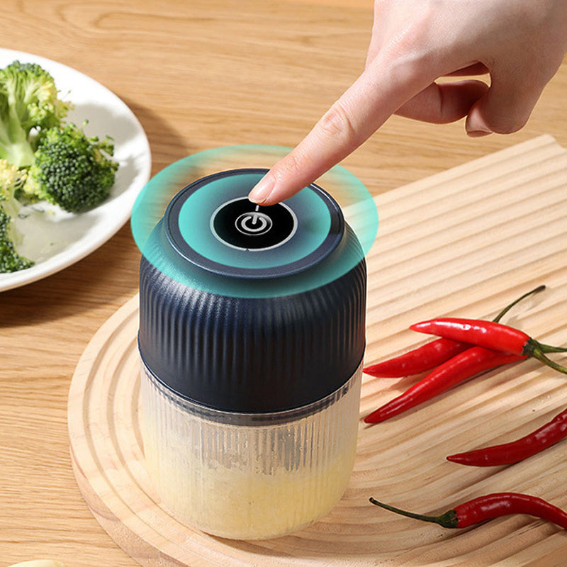 🧄 Picadora Eléctrica de Ajo Recargable – Multifuncional, Antisalpicaduras y Perfecta para la Cocina y Bebés ✨🍽️