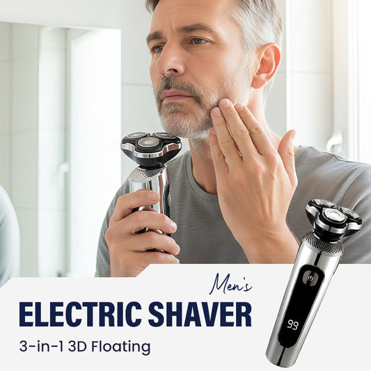 Afeitadora eléctrica flotante 3D 3 en 1 para hombres