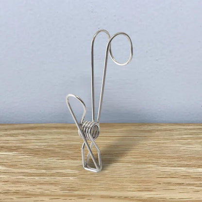 Pinzas de Acero Inoxidable para Ropa con Gancho