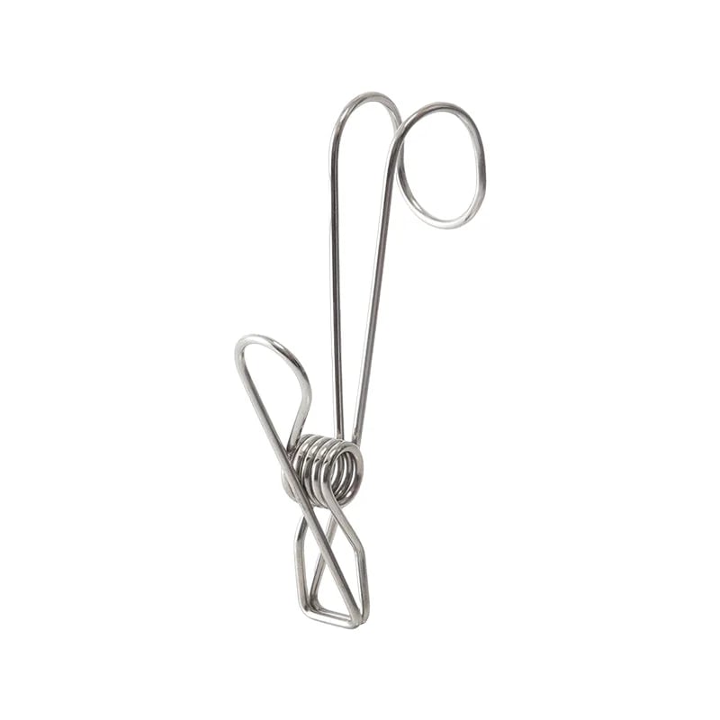 Pinzas de Acero Inoxidable para Ropa con Gancho