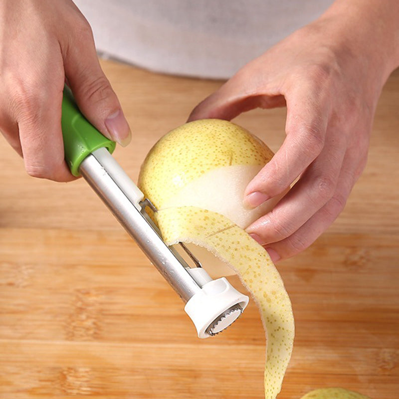 Descascarillador y pelador de frutas de acero inoxidable 2 en 1