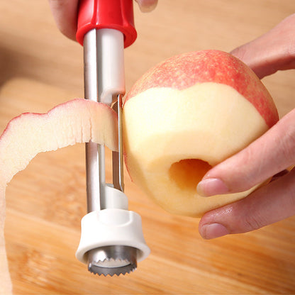 Descascarillador y pelador de frutas de acero inoxidable 2 en 1