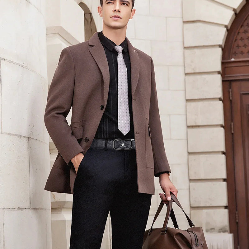 Cinturón para Hombre con Hebilla Automática y Textura de Cocodrilo