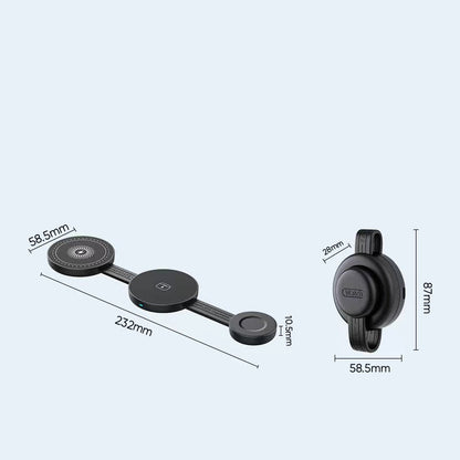 Cargador Inalámbrico Magnético Plegable 3 en 1