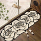Alfombra de baño de secado rápido con forma de flor