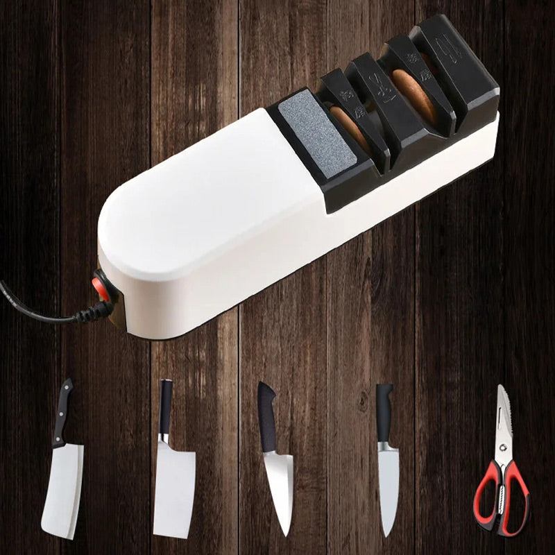 🔪  Afilador Eléctrico Profesional – Afilado Rápido y Preciso, Guía Multiángulo para Cuchillos de Cocina y Exteriores ✨📦