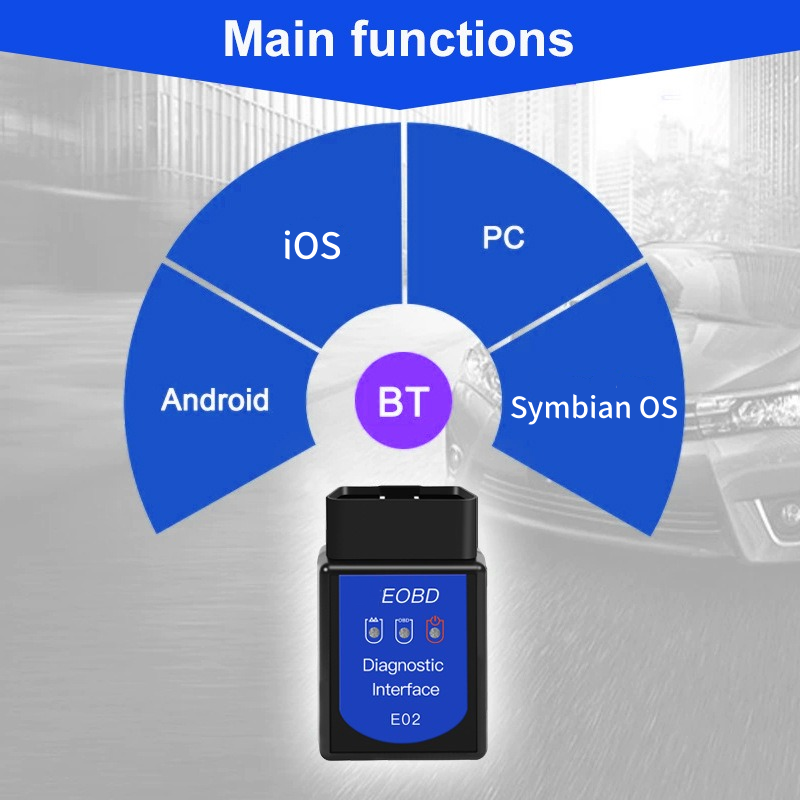 Escáner de diagnóstico para automóviles OBD2 Bluetooth