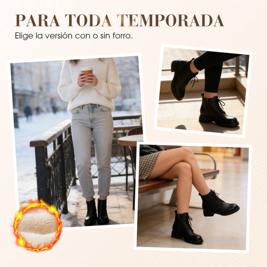 Botines Clásicos para Mujer Estilo Británico
