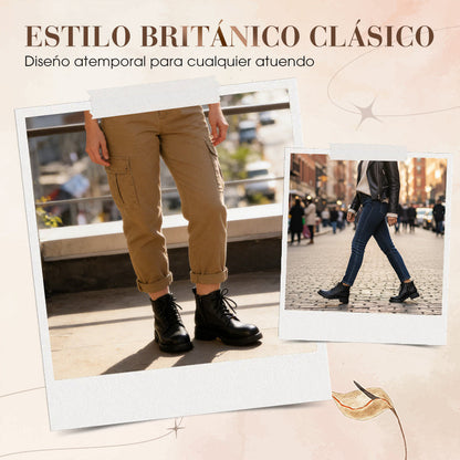 Botines Clásicos para Mujer Estilo Británico