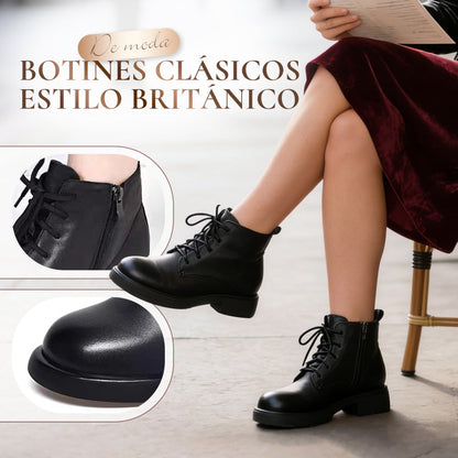 Botines Clásicos para Mujer Estilo Británico