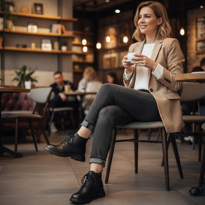 Botines Clásicos para Mujer Estilo Británico