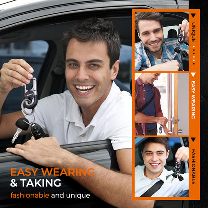 （Comprar 3 dar 2 Uno solo necesita 99 ）Llavero de Coche para Hombre