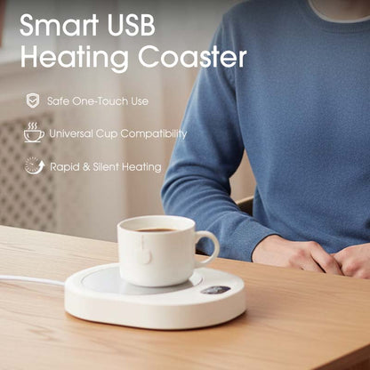 Posavasos calefactor USB inteligente