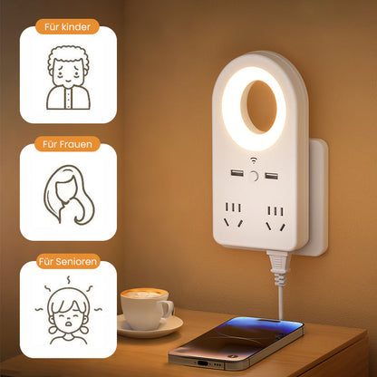 Luz nocturna de contacto inteligente con control por voz