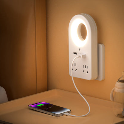 Luz nocturna de contacto inteligente con control por voz