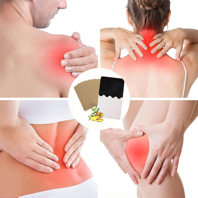 🔥 Parches de Jengibre para Alivio del Dolor – Calor Prolongado & Penetración Profunda | Alivia Dolor Muscular y Articular ✨