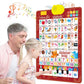 Póster interactivo bilingüe con el alfabeto en inglés y español