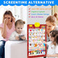 Póster interactivo bilingüe con el alfabeto en inglés y español