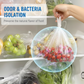Bolsas reforzadas estilo chaleco para alimentos, en rollo
