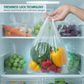 Bolsas reforzadas estilo chaleco para alimentos, en rollo
