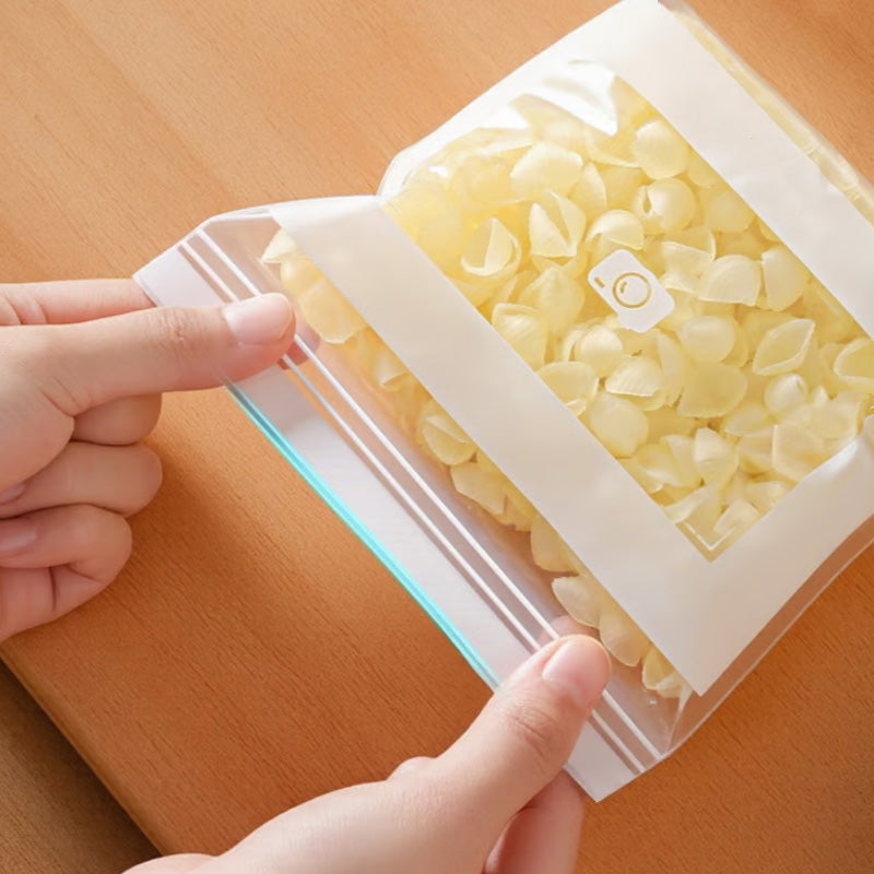 Bolsas transparentes para alimentos, reforzadas con doble sellado