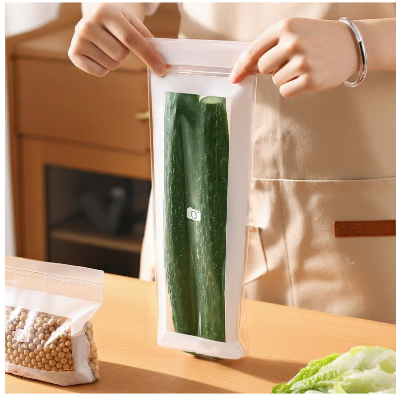 Bolsas transparentes para alimentos, reforzadas con doble sellado