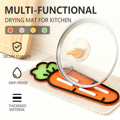 Tapete Escurridor de Silicona Multiusos para Cocina