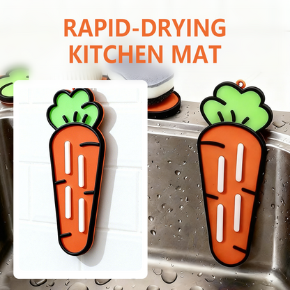 Tapete Escurridor de Silicona Multiusos para Cocina