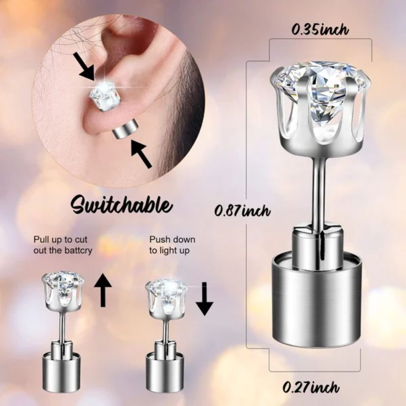 Aretes de Corona Luminosos LED