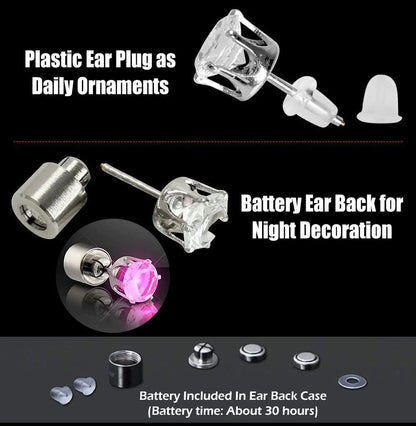 Aretes de Corona Luminosos LED