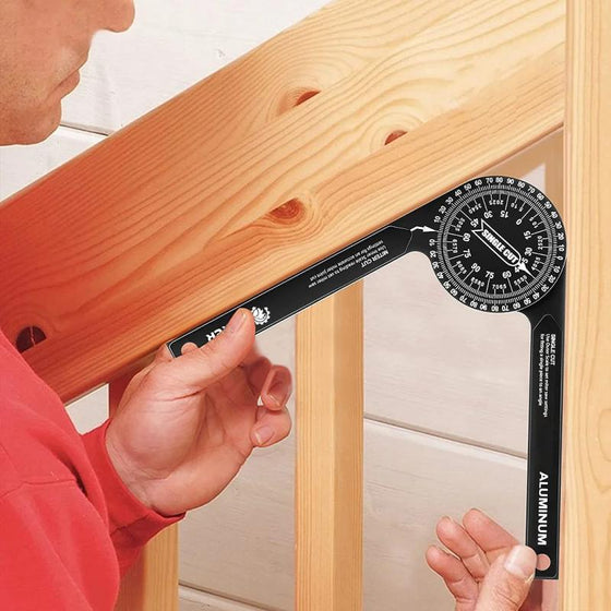 📏 Transportador para sierra ingletadora de aluminio de 7 pulgadas | Buscador de ángulos de precisión