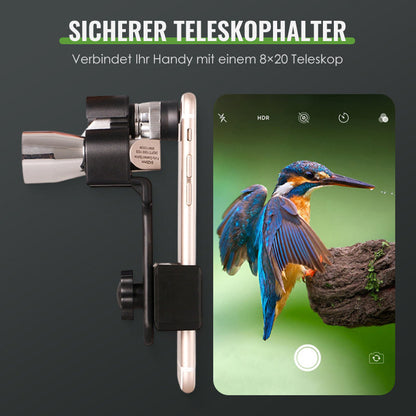 Soporte ajustable para celular para mini monocular 8×20